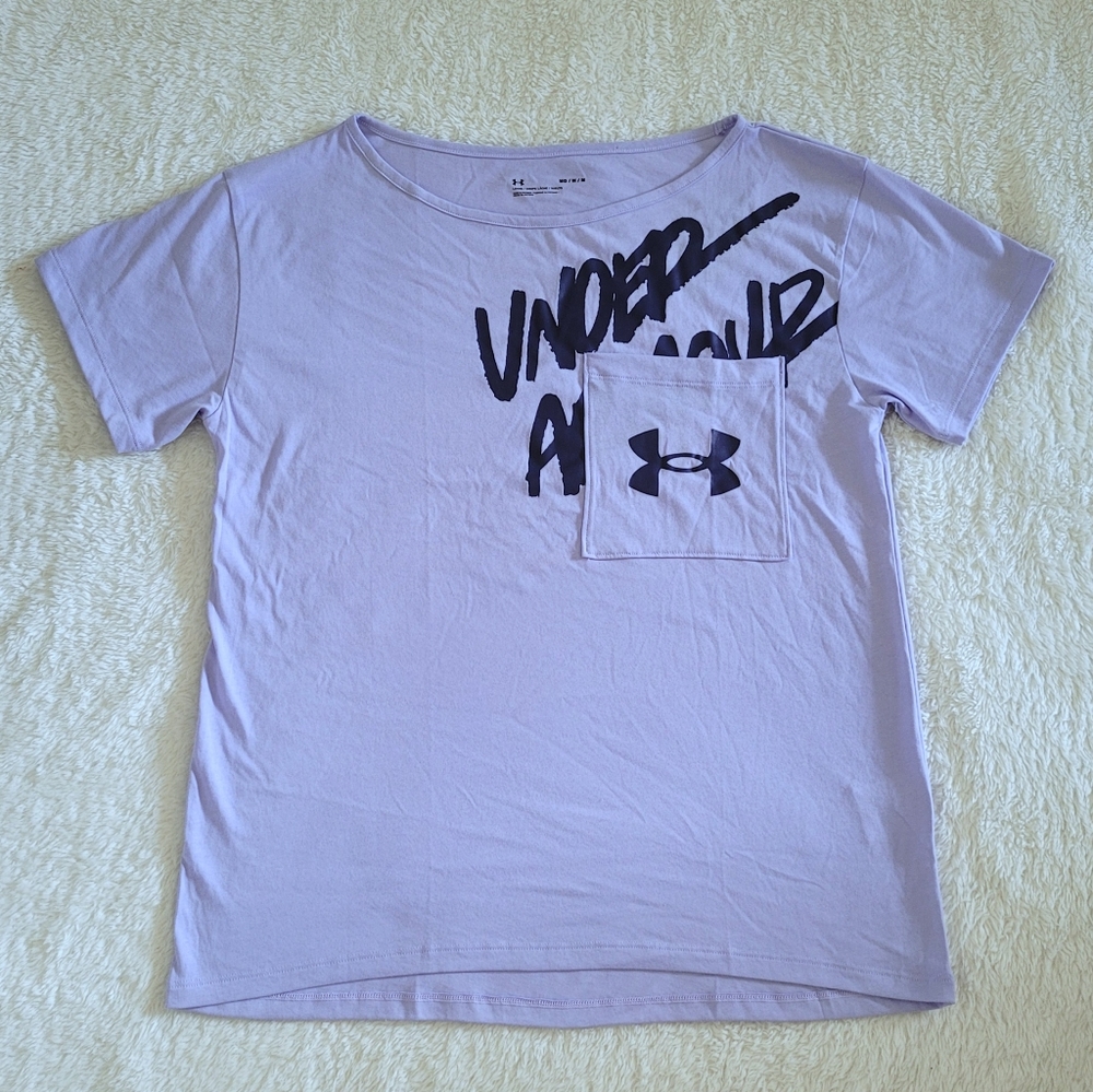 Under Armour Oversized Lavender Graphic Tee👕 - NWT - Picture 9 of 12